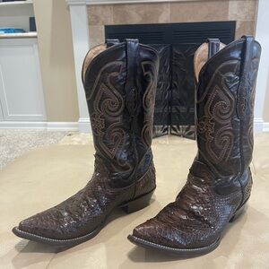 Men’s Snake Skin Boots 8 1/2 D